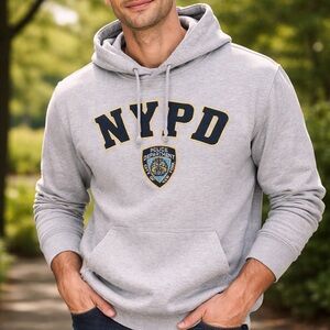 Gray NYPD Hoodie for Men